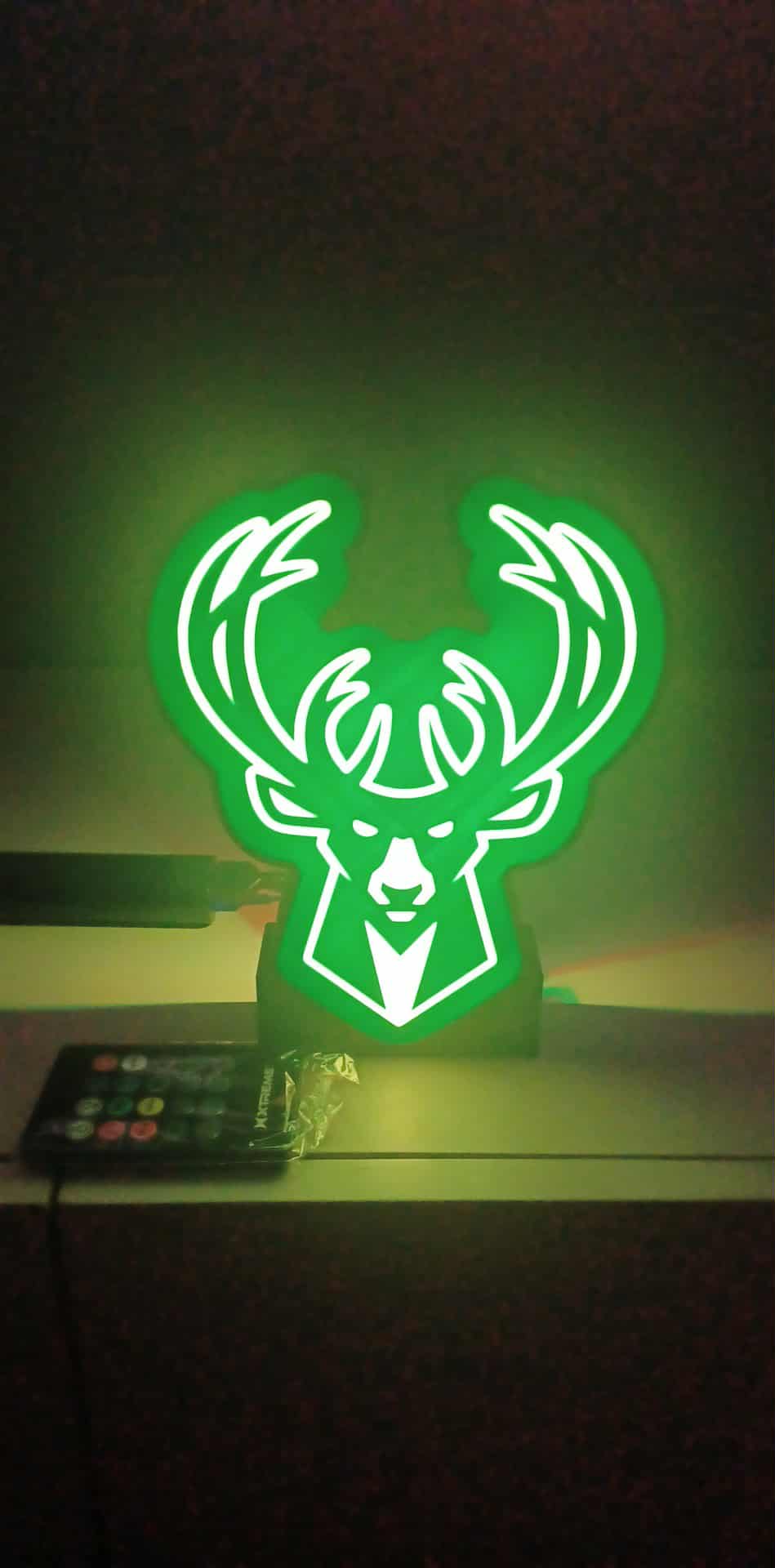 Bucks Mascot LED light box – custom 3D printed – Lit Layer Creations